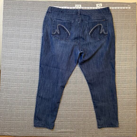 Melissa McCarthy Seven7 Women's Jeans Blue Denim Slim Fit Stretch Size 22 - Picture 1 of 10